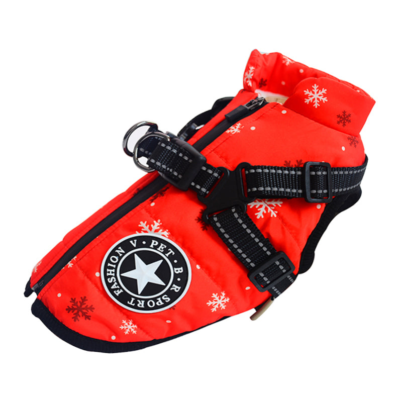 Waterproof Dog Harness Jacket  - Warm, Dry & Ready for Any Weather