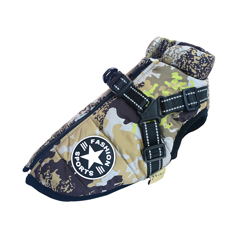 Waterproof Dog Harness Jacket  - Warm, Dry & Ready for Any Weather