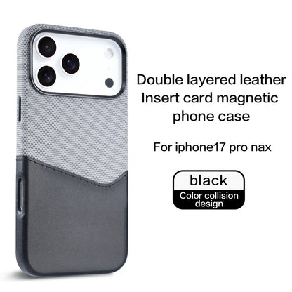iPhone Leather Fabric Case
